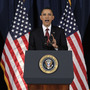 President Obama delivers his address on Libya at the National Defense University in Washington on March 28, 2011.
