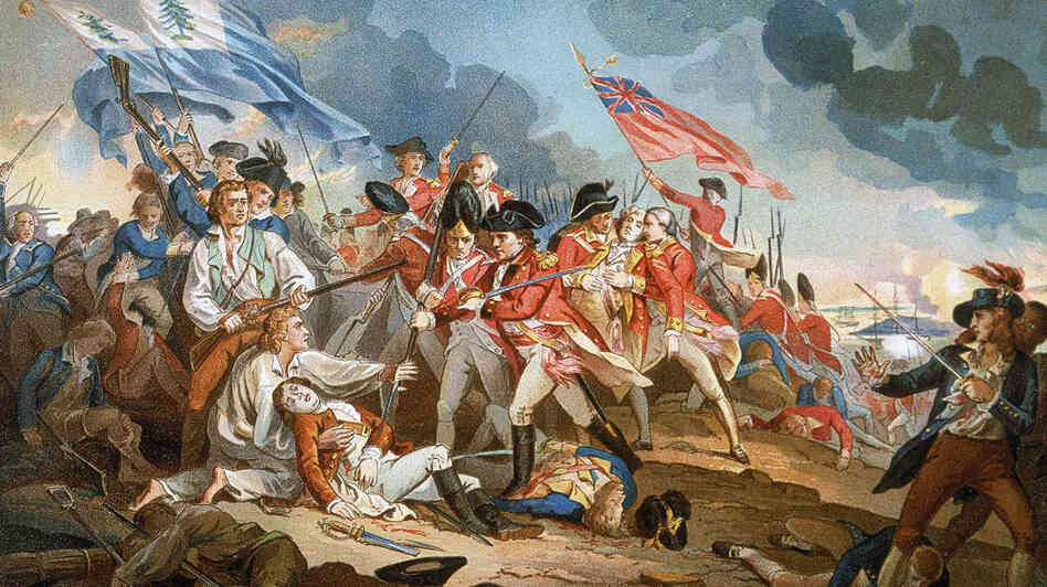 British forces clash with colonial militia during the Battle of Bunker Hill in 1775, as depicted in an illustration. British forces clash with colonial militia during the Battle of Bunker Hill in 1775, as depicted in an illustration.