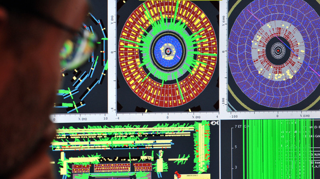 Testing the Large Hadron Collider's (LHC) Atlas detector during startup in 2008.