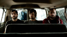 David Bazan (right), with bassist Andy Fitts (middle) and drummer Alex Westcoat (left). David Bazan (right), with bassist Andy Fitts (middle) and drummer Alex Westcoat (left).