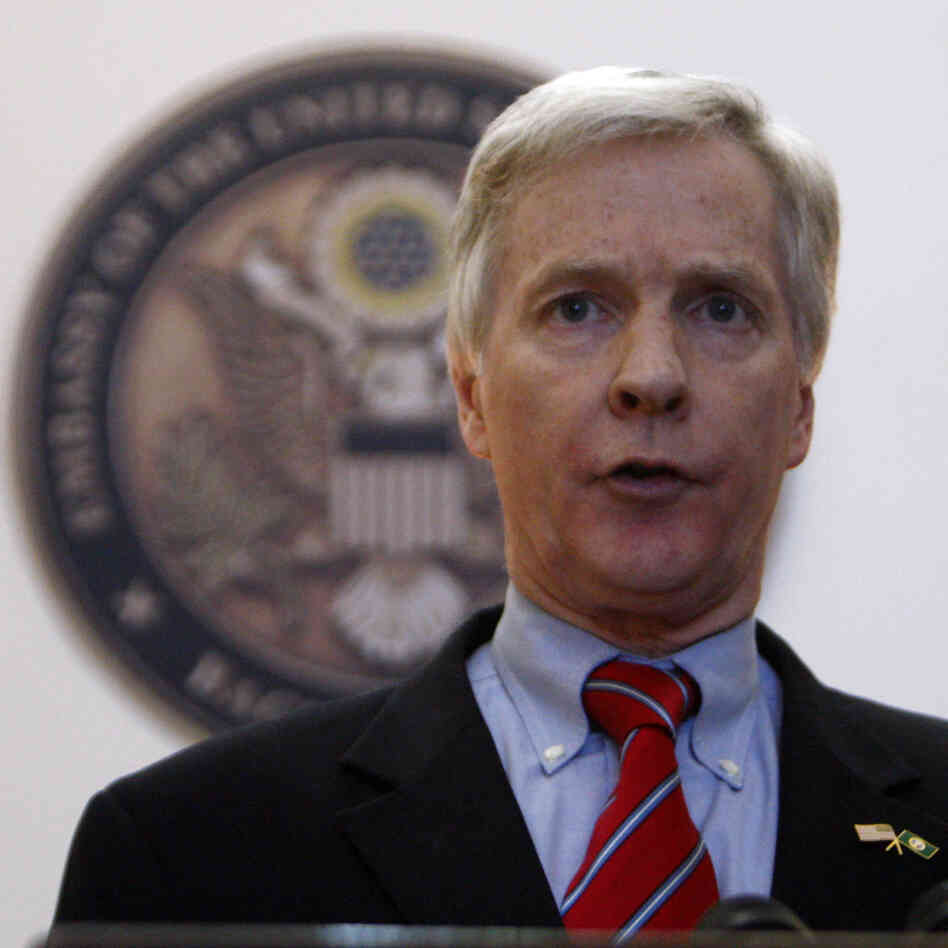 Ryan Crocker, when he was ambassador to Iraq, in Baghdad on Nov. 5, 2008.