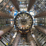 A view of the ATLAS detector at the Large Hadron Collider. For scale, note the workers toward the bottom of the image.