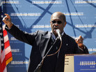 Herman Cain speaks at a Tea Party Tax Day rally this April outside the Statehouse in Concord, N.H. The former Atlanta talk show host and businessman is testing a possible presidential run. Herman Cain speaks at a Tea Party Tax Day rally this April outside the Statehouse in Concord, N.H. The former Atlanta talk show host and businessman is testing a possible presidential run.