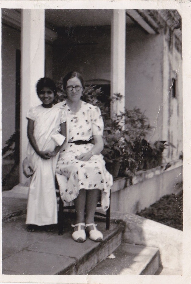 The author's great-aunt Edith, a missionary who spent 40 years of her life in India. This photo was taken at the Mirzapur Missionary Compound outside Varanasi, India.