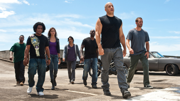 The cast of Fast Five, the latest film in the Fast and the Furious franchise.