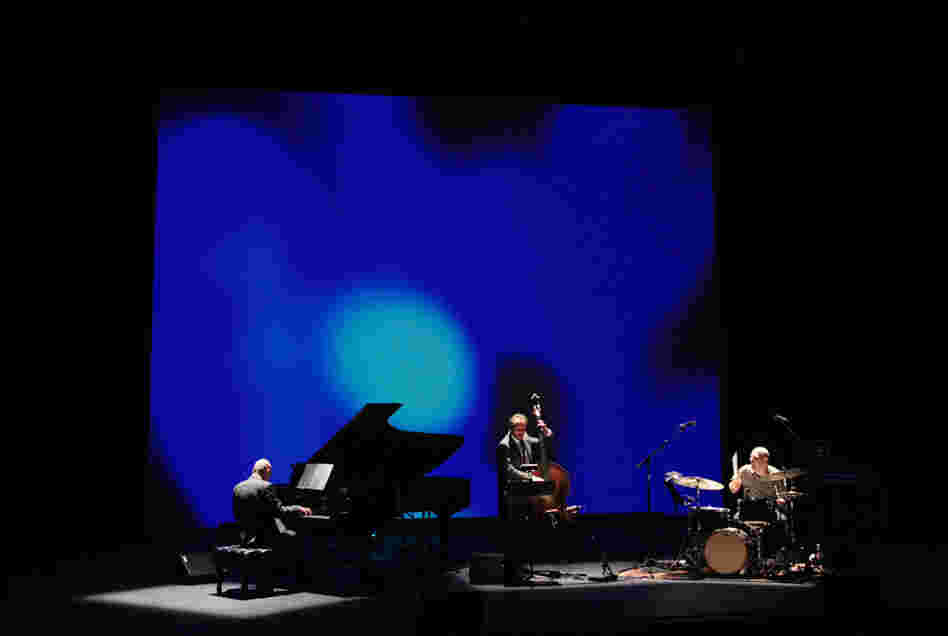 The Bad Plus plays its take on The Rite of Spring at Duke Performances, backed by a multimedia backdrop created by architect Cristina Guadalupe and filmmaker Noah Hutton.
