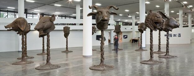 Ai Weiwei's Circle of Animals/Zodiac Heads makes its outdoor debut in New York on May 2. Ai Weiwei's Circle of Animals/Zodiac Heads makes its outdoor debut in New York on May 2.