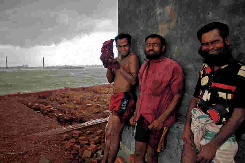 Villagers along the southern coast of Bangladesh not only have to cope with some of the world's heaviest rainfall; they also live in cyclone-battered communities, on mushy ground just a few feet above a rising sea.