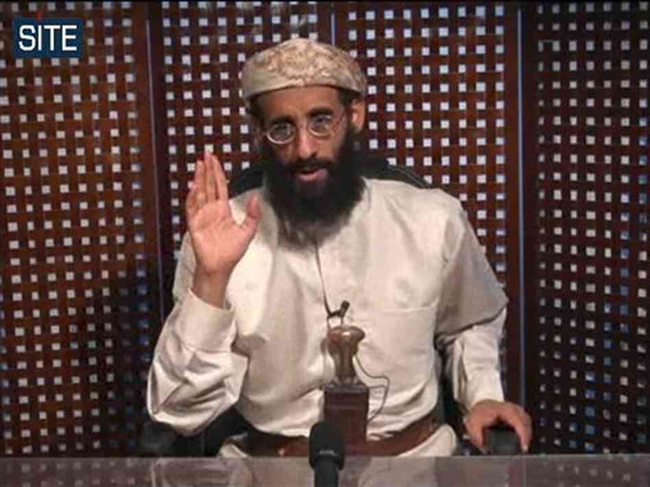 U.S.-born cleric Anwar al-Awlaki, in an image released by the SITE Intelligence Group in November 2010. U.S.-born cleric Anwar al-Awlaki, in an image released by the SITE Intelligence Group in November 2010.