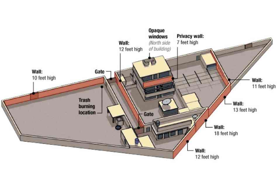 A diagram of bin Laden's compound is seen in this graphic distributed by the U.S. government.