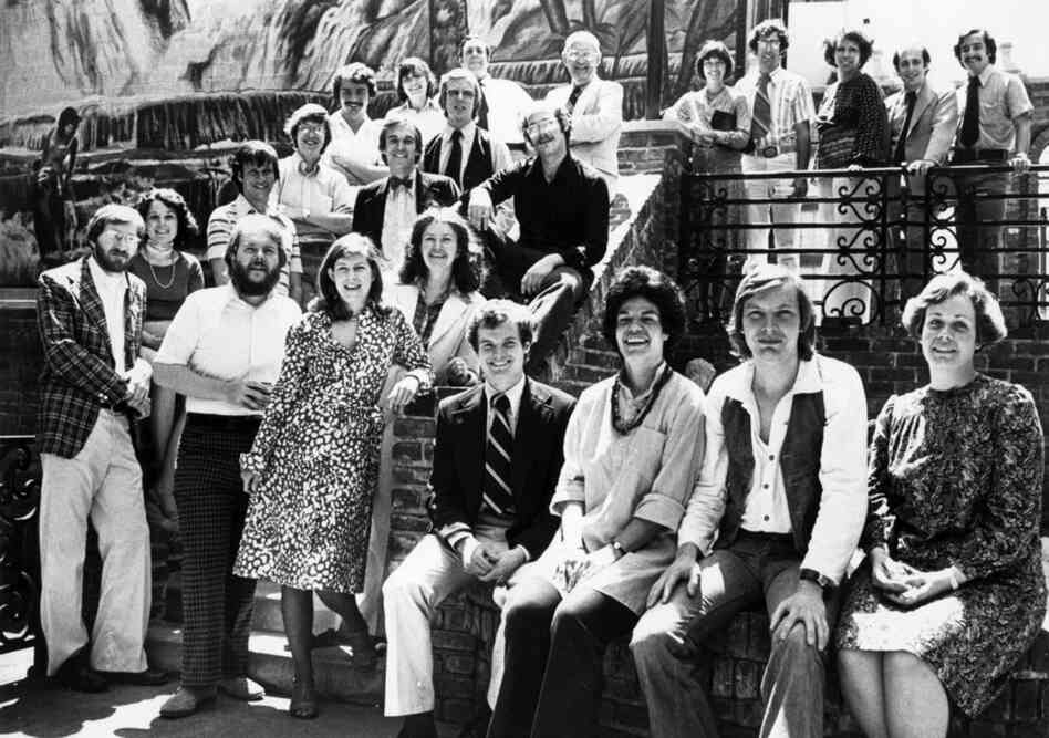 The ATC staff in 1974.