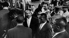 Dr. Martin Luther King Jr. sees off a group of Freedom Riders as they board a bus for Jackson, Miss., on May 24, 1961. Dr. Martin Luther King Jr. sees off a group of Freedom Riders as they board a bus for Jackson, Miss., on May 24, 1961.