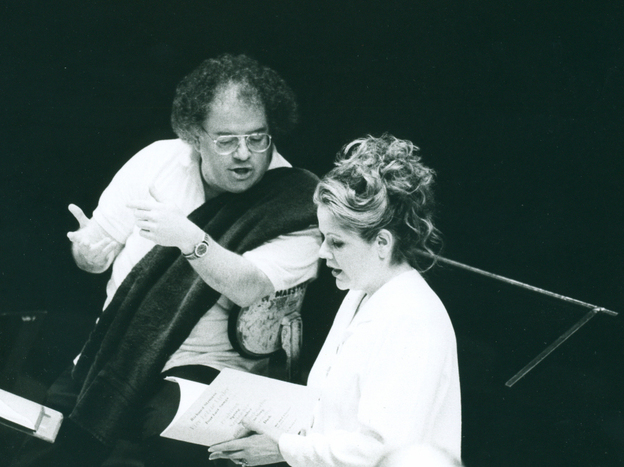 James Levine and Renee Fleming, 1993.