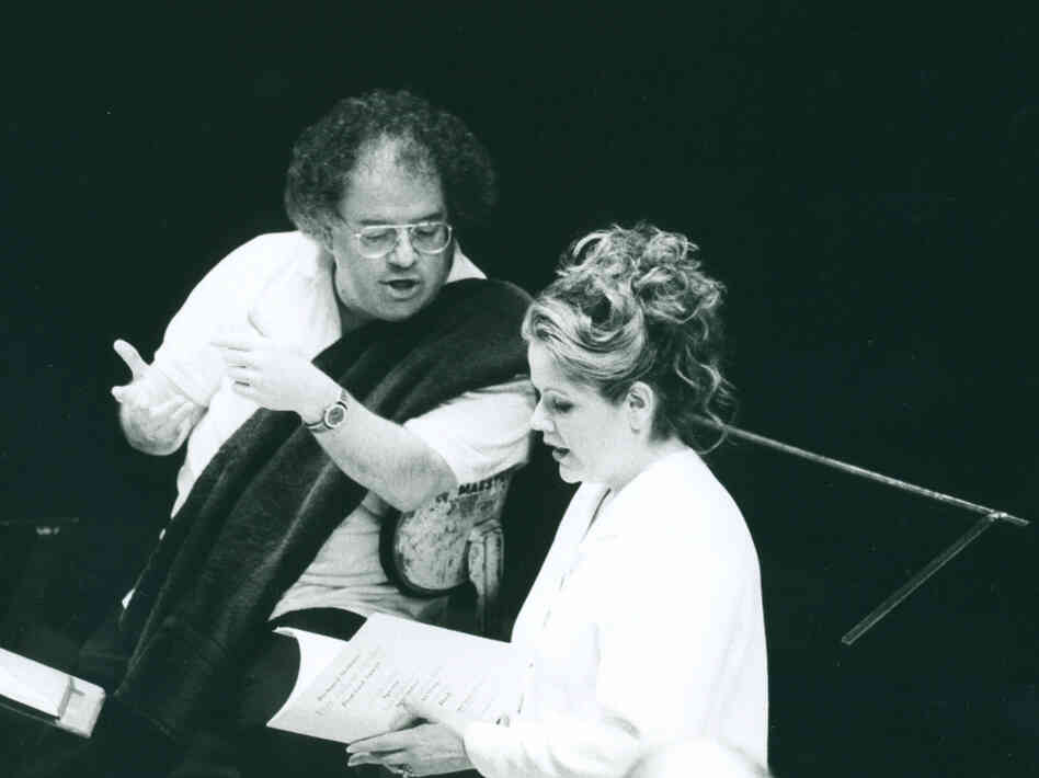 James Levine and Renee Fleming, 1993.