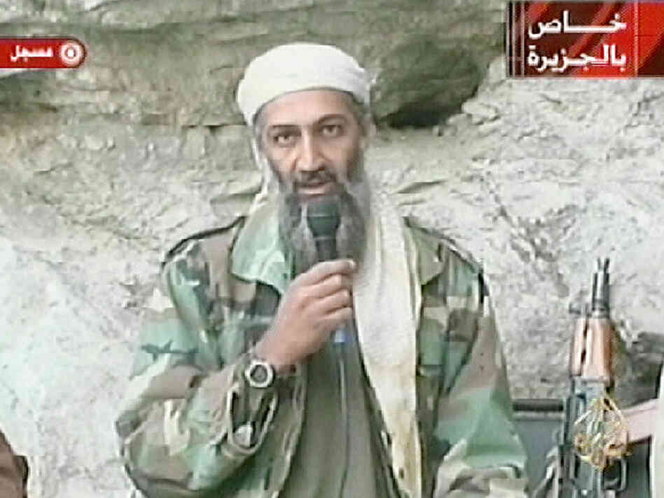 An image of Saudi-born alleged terror mastermind Osama bin Laden from a video released in 2001. An image of Saudi-born alleged terror mastermind Osama bin Laden from a video released in 2001.