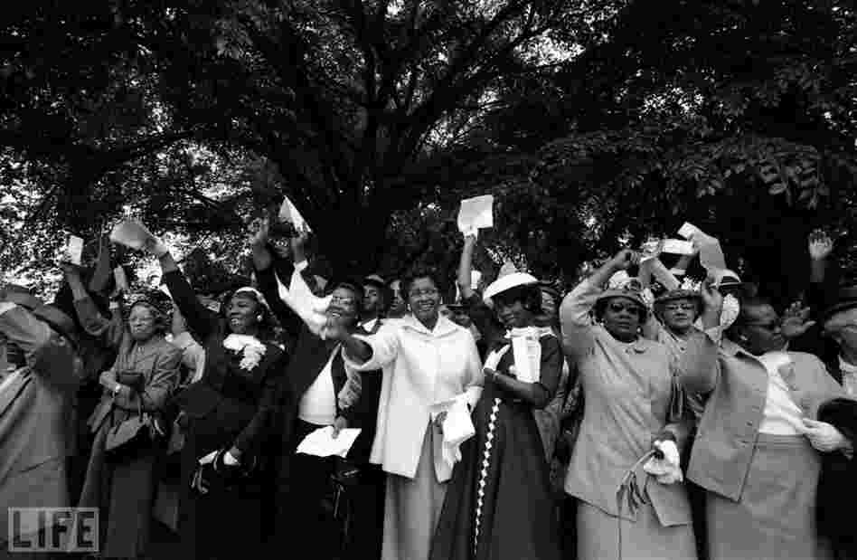 A few years prior, events like the 1957 Prayer Pilgrimage paved the way to Freedom Rides. Though young people on the Freedom Rides would later become the face of the civil rights movement, women like these — and Rosa Parks — kicked off the Montgomery Bus Boycott and provided a spiritual backbone. 
