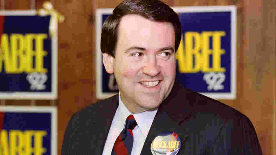 Mike Huckabee, then a Baptist minister and Republican candidate for U.S. Senate, speaks at a news conference in Little Rock, Ark., in 1992 — the year then-Arkansas Gov. Bill Clinton was elected president. Huckabee lost that race, but the next year, won a special election to become lieutenant governor. Mike Huckabee, then a Baptist minister and Republican candidate for U.S. Senate, speaks at a news conference in Little Rock, Ark., in 1992 — the year then-Arkansas Gov. Bill Clinton was elected president. Huckabee lost that race, but the next year, won a special election to become lieutenant governor.
