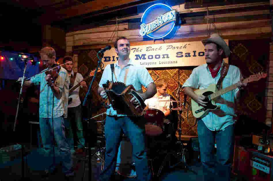 The Pine Leaf Boys' members perform at the Blue Moon Saloon in Lafayette, La.