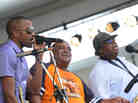 Trombone Shorty joins The Dirty Dozen Brass Band at the 2011 New Orleans Jazz and Heritage Festival. Trombone Shorty joins The Dirty Dozen Brass Band at the 2011 New Orleans Jazz and Heritage Festival.