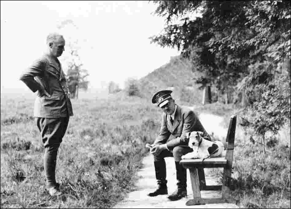 Adolf Hitler (right) with his foreign minister Joachim von Ribbentrop in 1941.