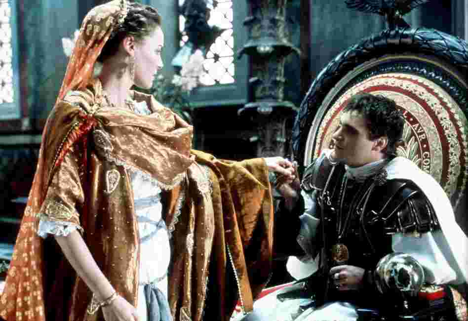 The Emperor of Rome (played by Joaquin Phoenix) has reason to question the loyalty of his sister Lucilla (played by Connie Nielson) in the movie Gladiator. Russell Crowe (not pictured) plays Maxiumus, a gladiator seeking to avenge the murder of his family.