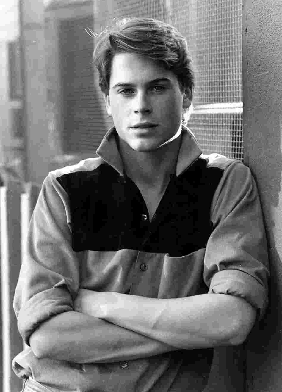 Rob Lowe's family moved to California when he was a teenager, where he became fast friends with the likes of Charlie Sheen and Emilio Estevez. "For the first time, I met people my own age that wanted to act and that wanted to be filmmakers," he says. "It was great to fall in with a crowd that had similar likes." Lowe is pictured in Los Angeles in 1983.