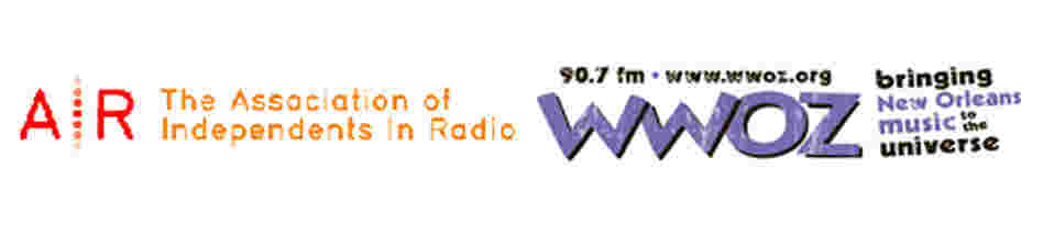 AIR and WWOZ logos AIR and WWOZ logos