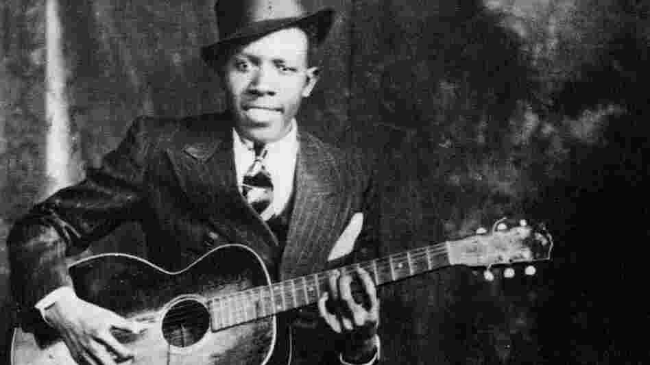One of the two known photos of Robert Johnson. This portrait was taken by the Hooks Bros. Photography Company in Memphis, Tenn., circa 1935.