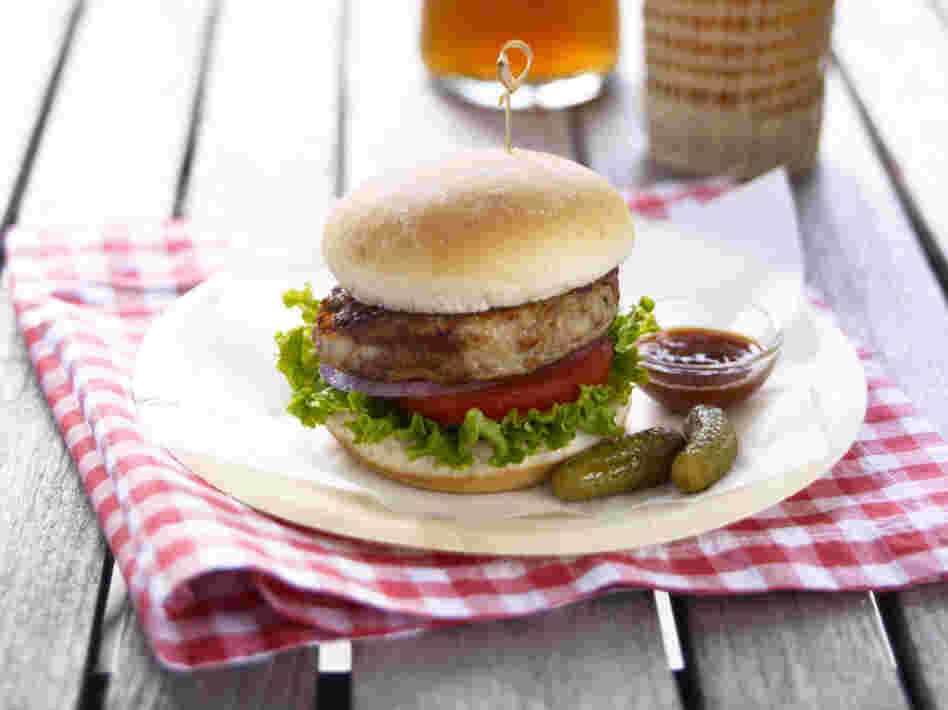 A Jenny Craig turkey burger lunch.