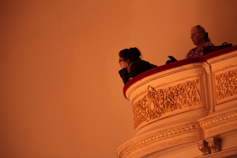 Audience members for the third of seven Spring for Music concerts at Carnegie Hall. The orchestras in the series were chosen for their innovative programming.