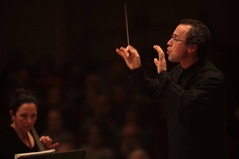 Conductor David Alan Miller became music director of the Albany Symphony in 1992. He has brought a mix of well-known and unusual repertoire to the orchestra.  His innovative programming landed him a spot in the Spring for Music festival.