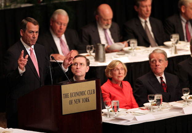 House Speaker John Boehner at the Economic Club of New York, May 9, 2011.