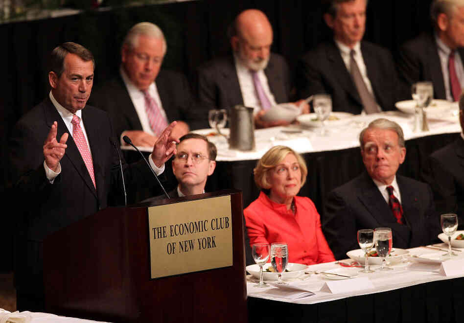House Speaker John Boehner at the Economic Club of New York, May 9, 2011.