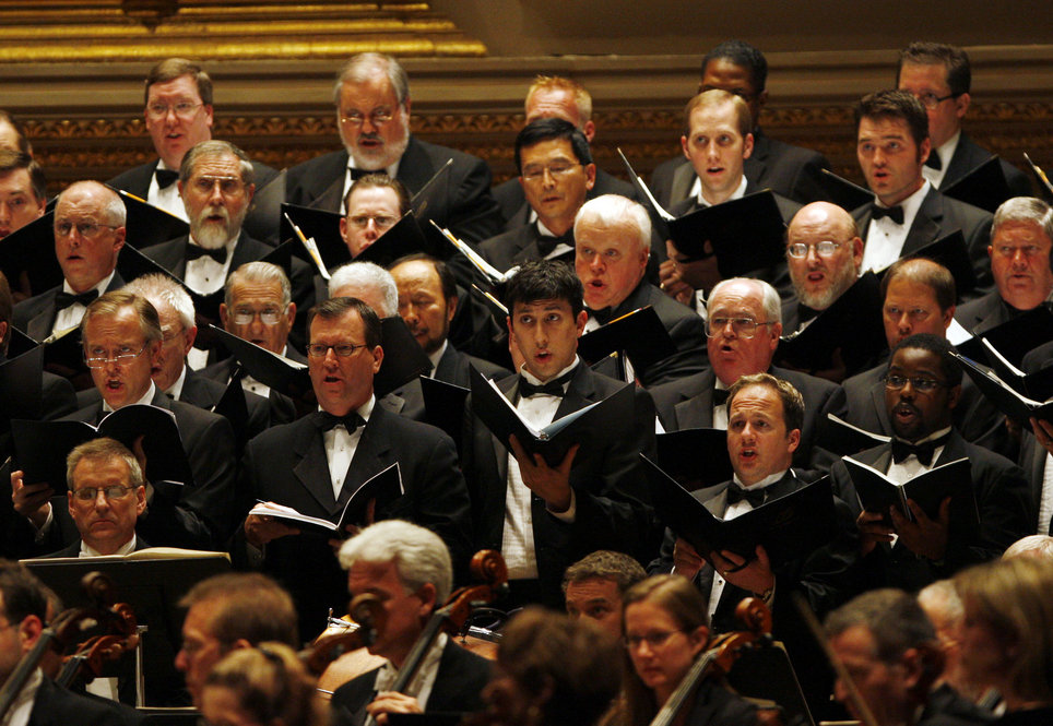 The Dallas Symphony Chorus plays a large part in Steven Stucky's LBJ-based oratorio, "August 4, 1964."