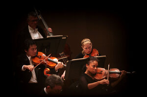 Strings from the Oregon Symphony.