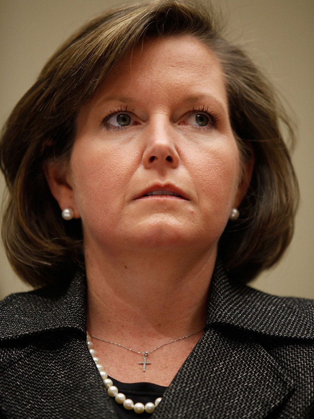 Federal Communications Commissioner Meredith Attwell Baker, shown at a hearing on Capitol Hill in March, is resigning to become a lobbyist for Comcast.