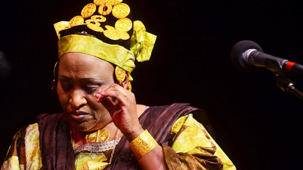 Khaira Arby performs on Mountain Stage.