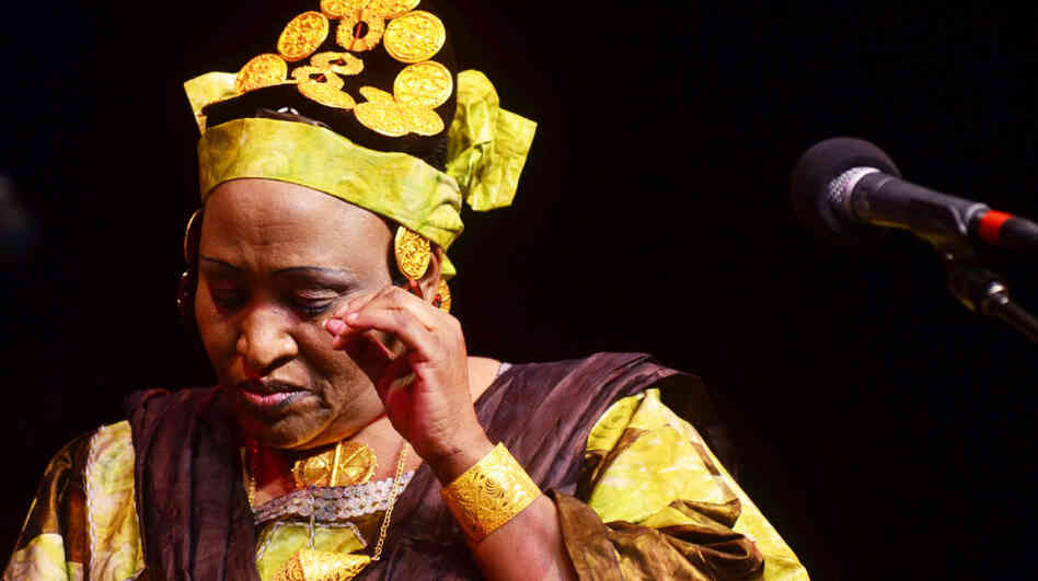 Khaira Arby performs on Mountain Stage.