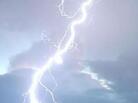 A Quantas jet was hit by this lightning strike in 2004. The plane landed safely. A Quantas jet was hit by this lightning strike in 2004. The plane landed safely.