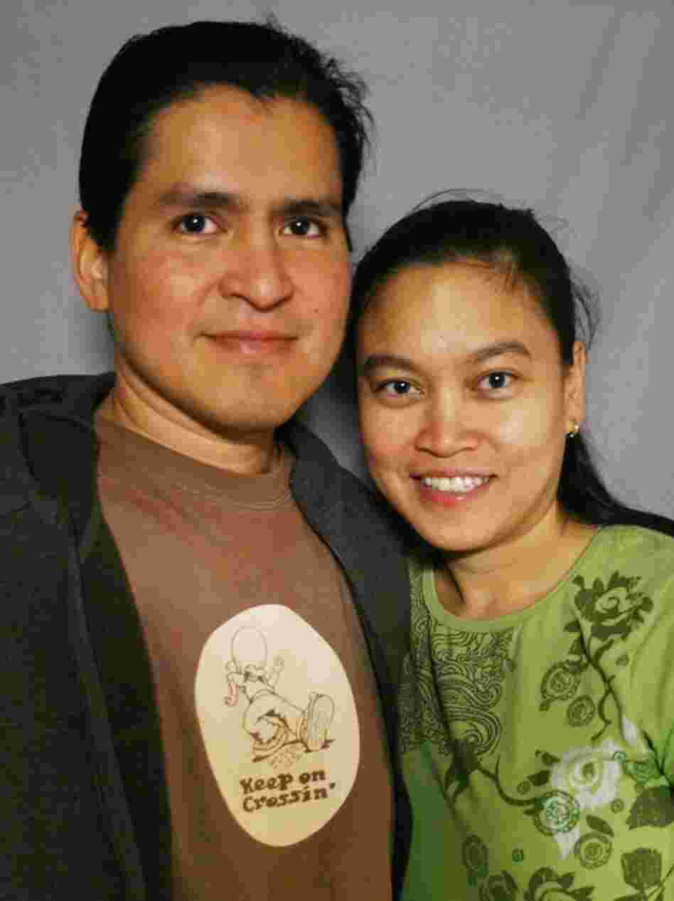 A mistyped email started a romance between Ruben and Rachel Salazar. The two were married on Nov. 24, 2007.