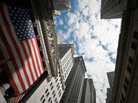 The New York Stock Exchange on Wall Street.