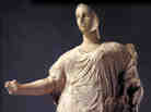 This 4th century B.C. stone sculpture of Aphrodite, goddess of love, was illegally excavated from Sicily. The Getty Museum purchased it in 1988. In 2007, the Getty agreed to return it — along with 40 other disputed artifacts — to the Italian government. The goddess will be officially installed at her new home — a small museum in Sicily — on Tuesday. This 4th century B.C. stone sculpture of Aphrodite, goddess of love, was illegally excavated from Sicily. The Getty Museum purchased it in 1988. In 2007, the Getty agreed to return it — along with 40 other disputed artifacts — to the Italian government. The goddess will be officially installed at her new home — a small museum in Sicily — on Tuesday.