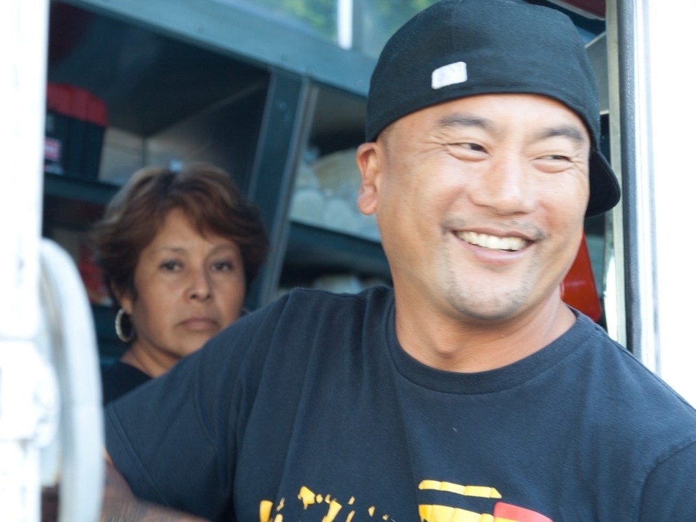 Chef Roy Choi, owner of Kogi food truck, says he's confounded by food bloggers and trend watchers predicting the food trucks' demise. "Why are they hating so much?" he says.