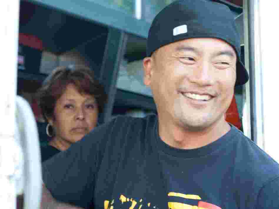 Chef Roy Choi, owner of Kogi food truck, says he's confounded by food bloggers and trend watchers predicting the food trucks' demise. "Why are they hating so much?" he says.