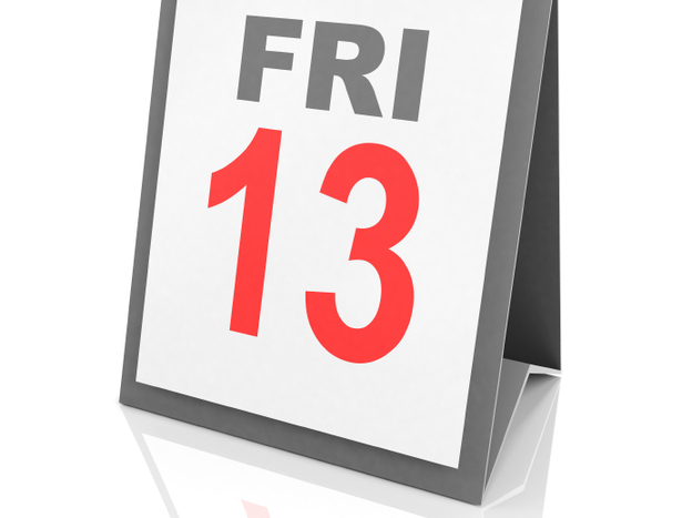 One name for the fear of Friday the 13th is friggatriskaidekaphobia. (iStockphoto.com)