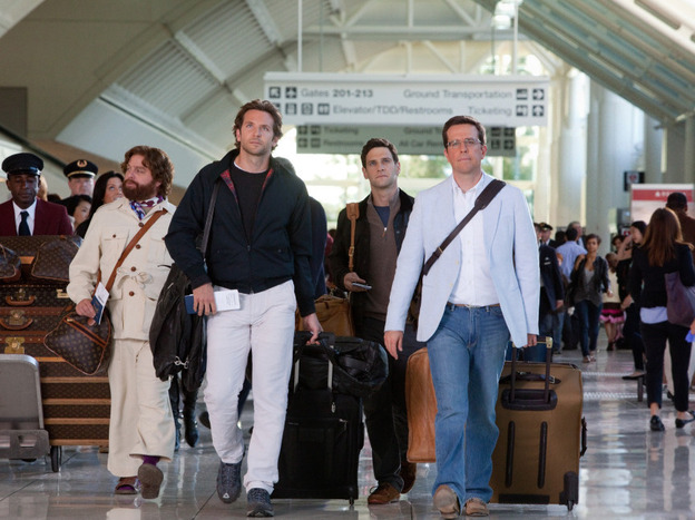 Actors Zach Galifianakis, Bradley Cooper, Justin Bartha and Ed Helms reunite in Thailand for The Hangover: Part II.