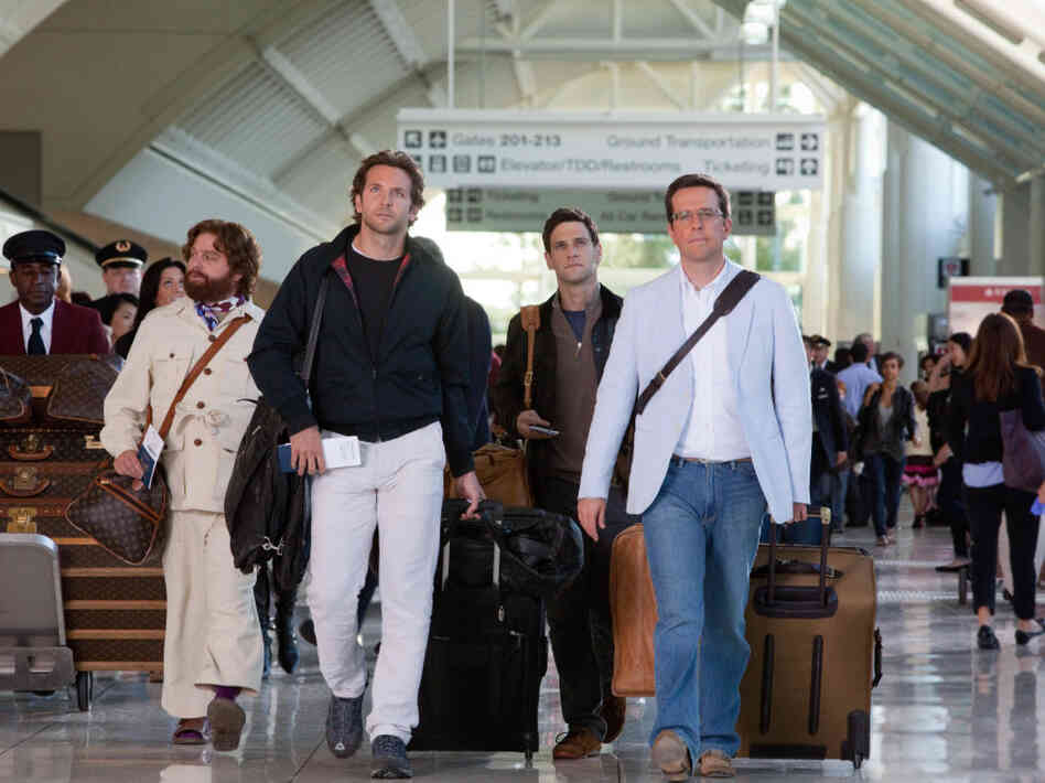 Actors Zach Galifianakis, Bradley Cooper, Justin Bartha and Ed Helms reunite in Thailand for The Hangover: Part II.