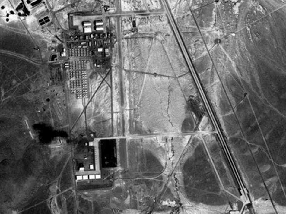 Area 51, seen from above, in 1968. Area 51, seen from above, in 1968.