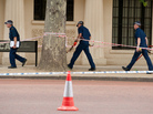 British police prepare to lift manhole covers in central London, on May 16, 2011 following a security alert. British police prepare to lift manhole covers in central London, on May 16, 2011 following a security alert.
