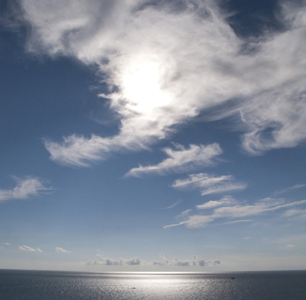 The sun shines down on Moshup Beach, Martha's Vineyard, Mass.; July 31, 2010.